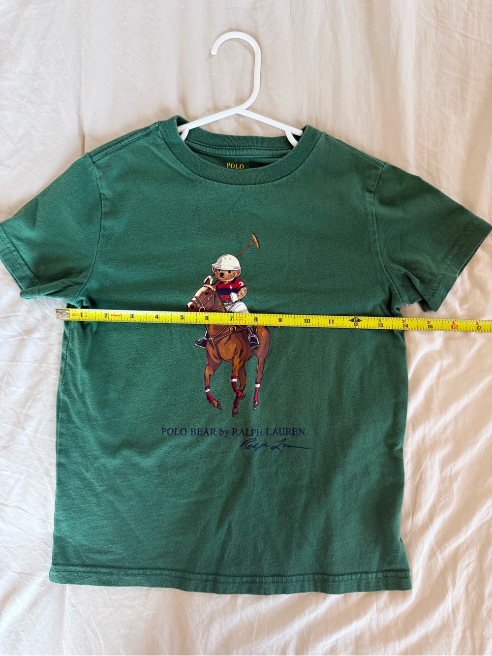 Polo by Ralph Lauren Green Polo Bear Riding Horse Graphic Tee